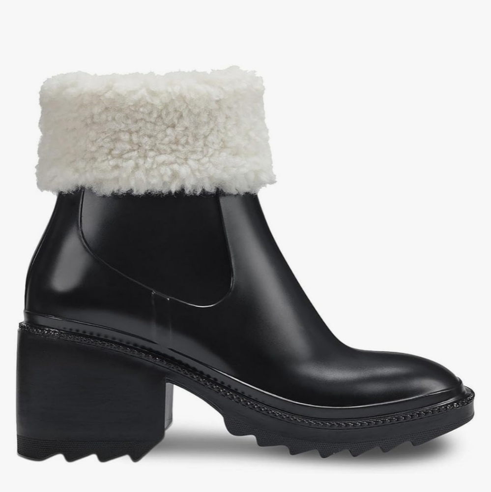 Faux Fur Rain boots